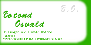 botond osvald business card